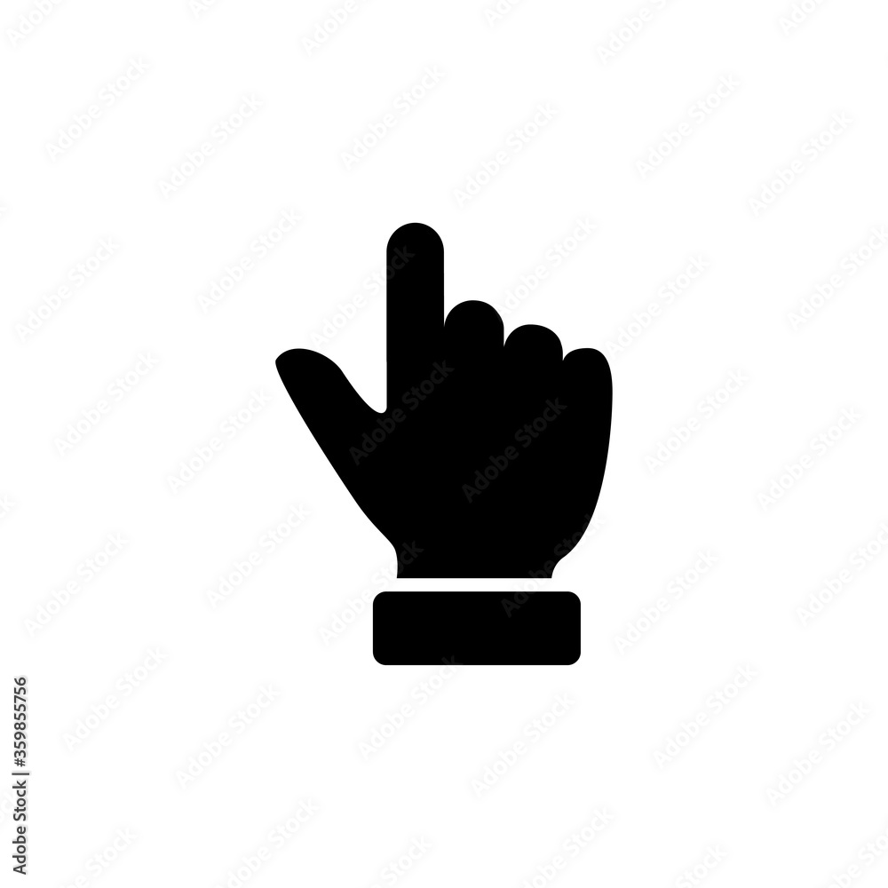 Obraz premium finger touch icon glyph style design