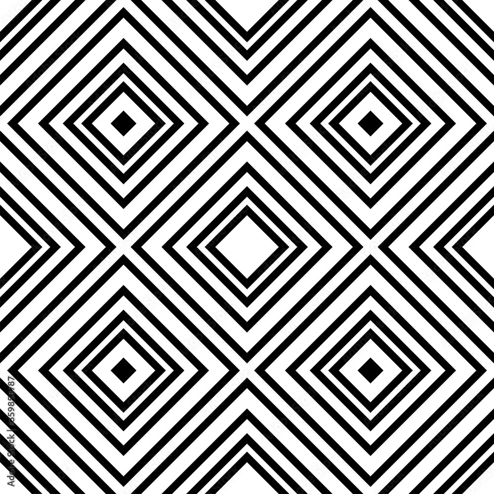 Design seamless monochrome background with rhombuses on a white background. Design seamless monochrome background with rhombuses on a white background.