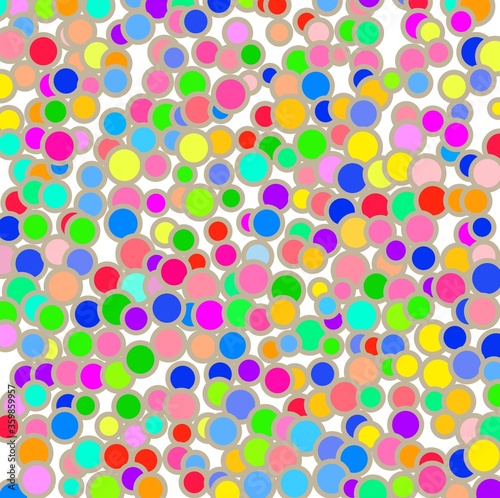 pattern with colorful circles