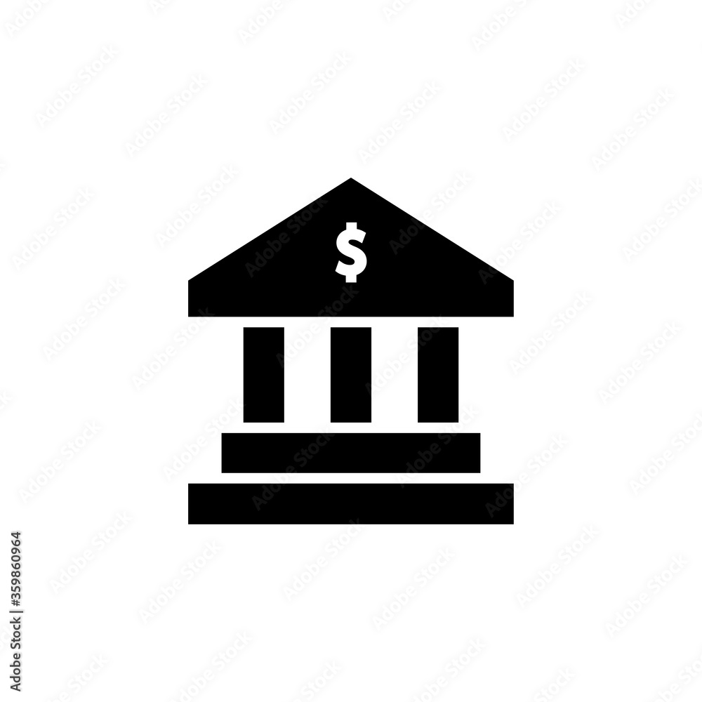 bank icon logo illustration design bank icon logo illustration design