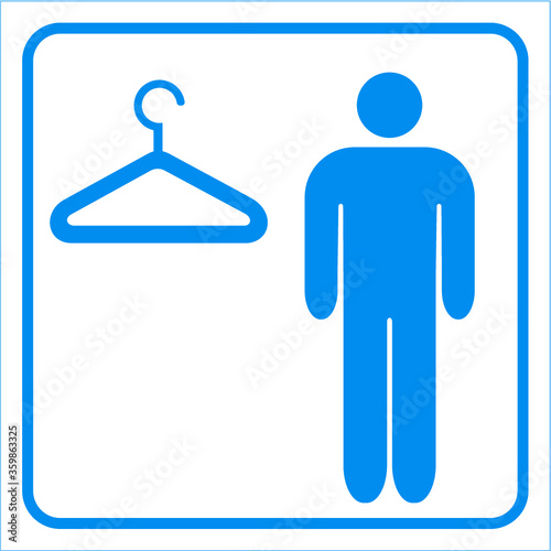 men locker sign
