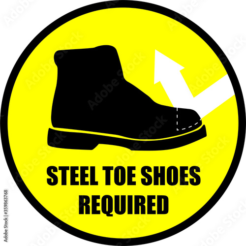 Steel toe shoes required