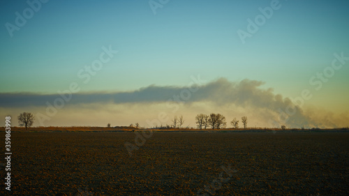 The image of the plowed field.