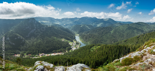 View of the unique Red Lake Romania
