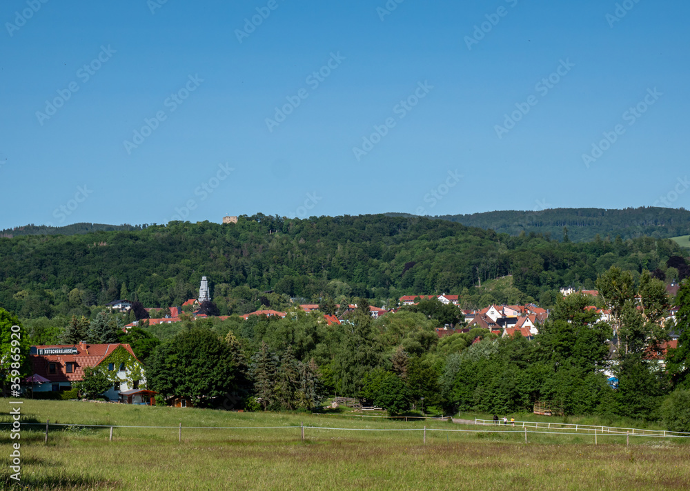 Blick über Bad Liebenstein in Thüringen