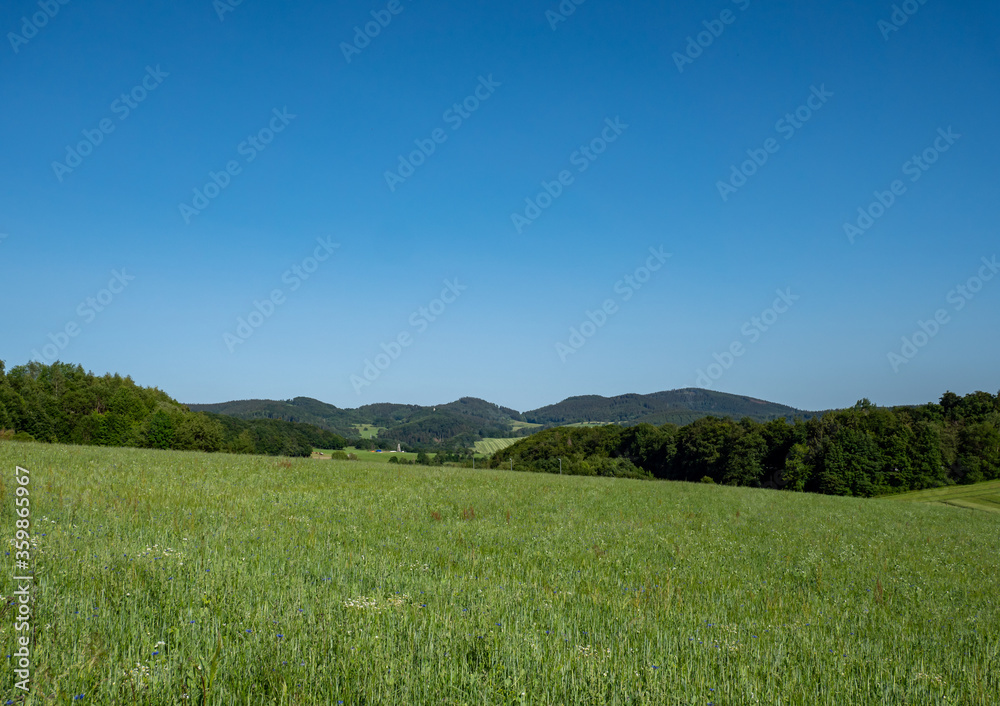 Thüringer Wald Berge in Ostdeutschland