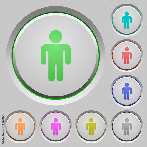 Male sign push buttons