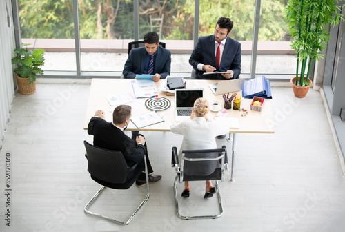 business people working together in office