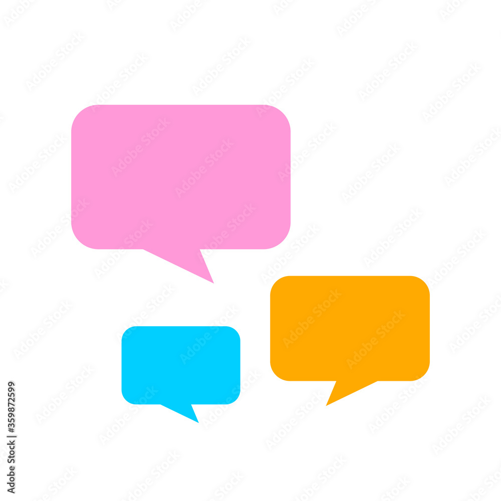 colorful speech bubble square shape isolated on white, balloon for message talk chat concept, template speech bubble cute, speech dialog frame for message talk for copy space text colorful speech bubble square shape isolated on white, balloon for message talk chat concept, template speech bubble cute, speech dialog frame for message talk for copy space text