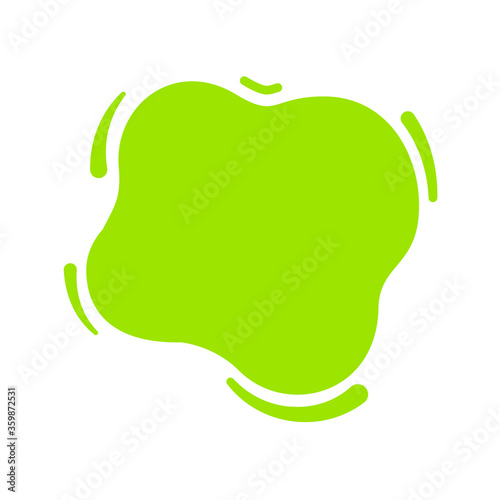 lemon green blob shape, green tea milk for background, bright green in milk blob splash shape, water blobs droplet wave shape for banner, simple blob shape in lime green color, copy space text