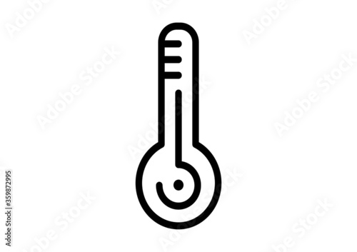 thermometer vector illustration , Thermometer icon symbol vector on white background