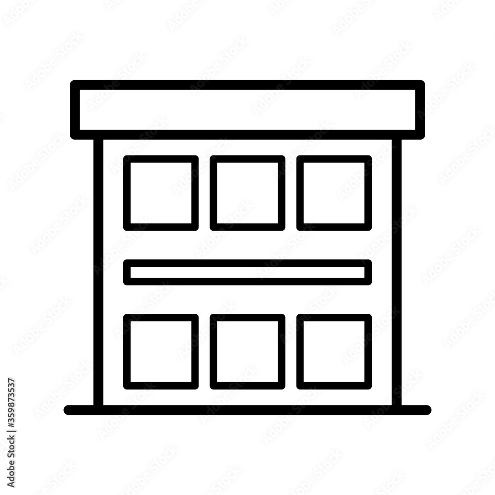 building - hotel building icon vector design template
