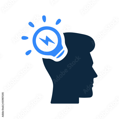 Creativity, idea generating icon