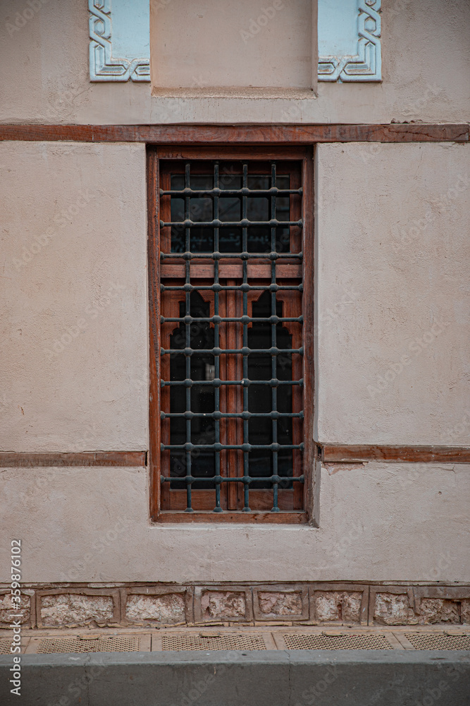 Fototapeta premium Old window in historical Jeddah, over 500 years old