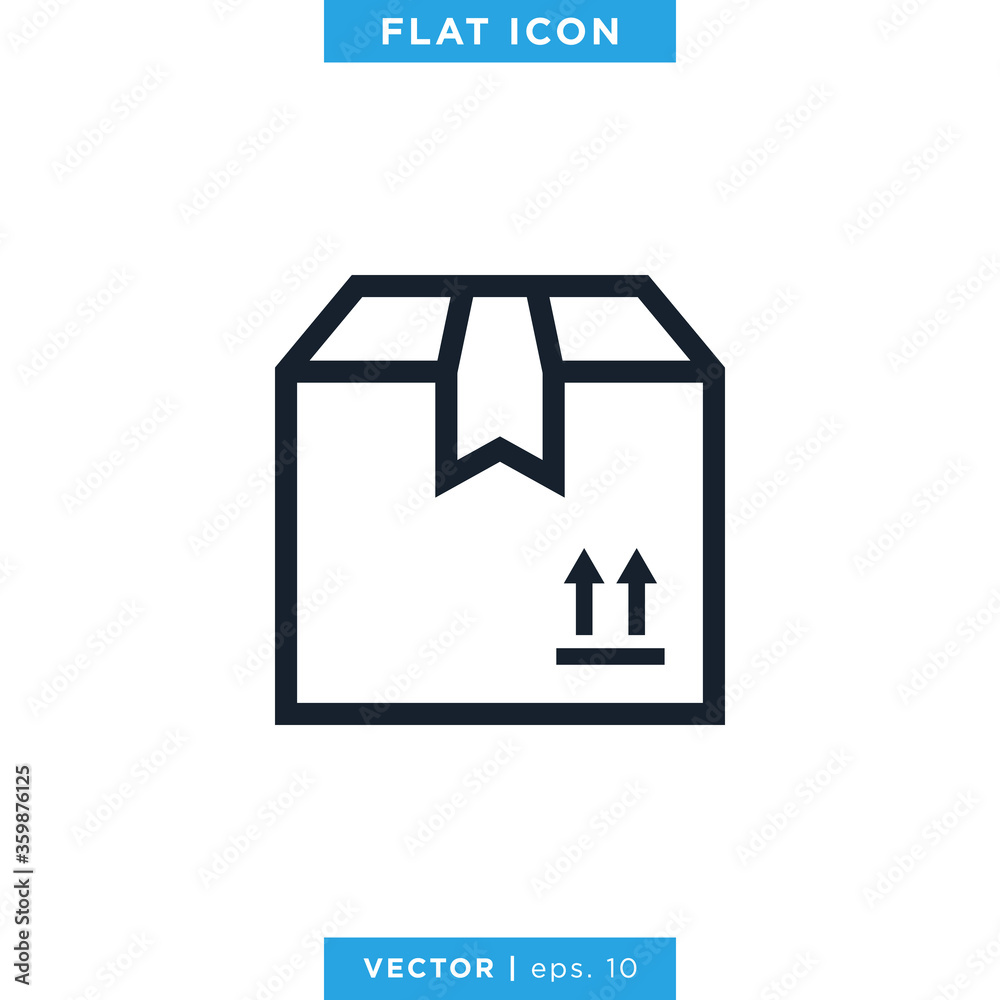 Box Icon Vector Design Template