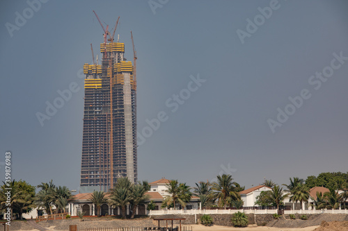 KSA . new Tower . Under Construction Kingdom Tower, Jeddah, Saudi Arabia,