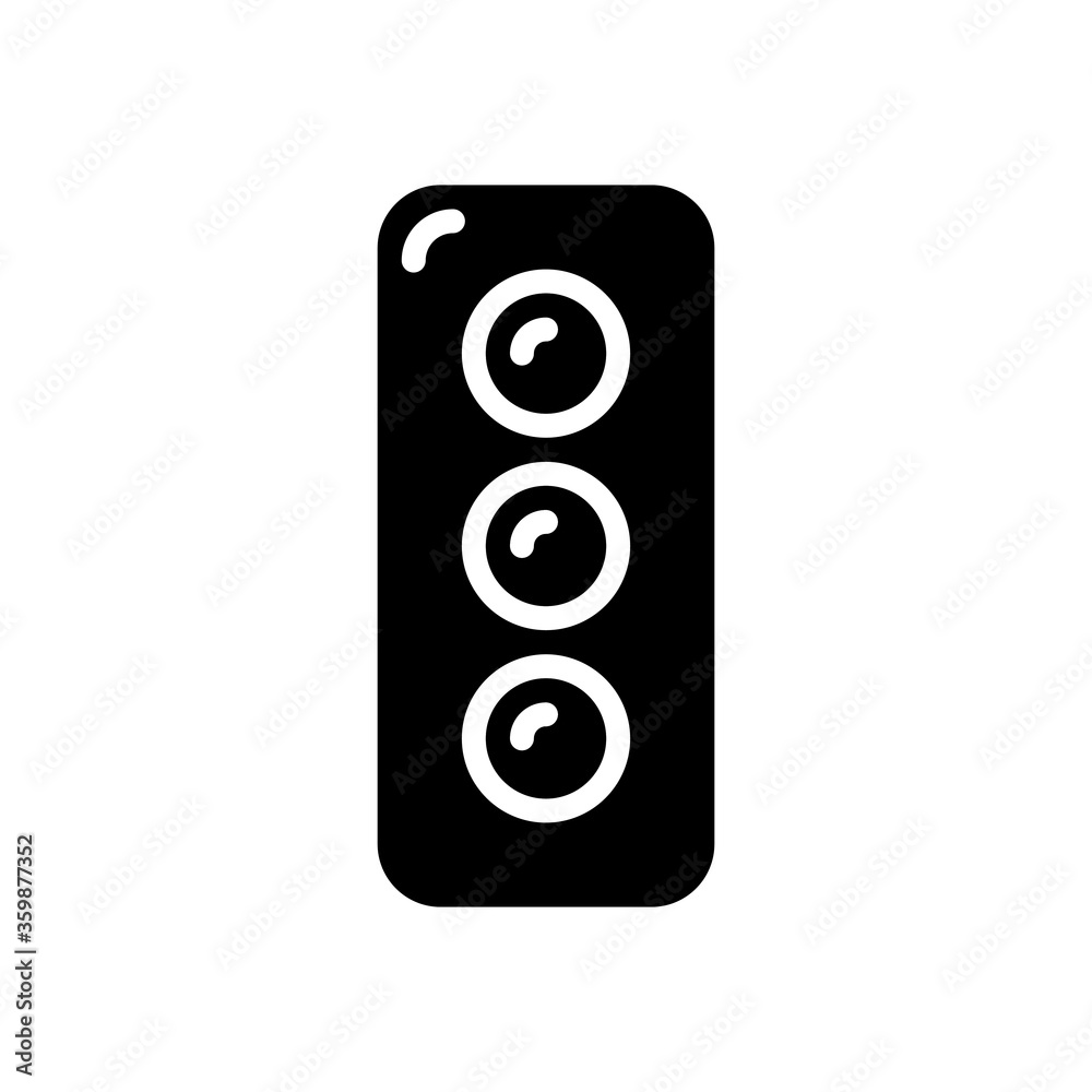 traffic light icon in glyph style. vector illustration for graphic design, website, UI on white background. EPS 10 traffic light icon in glyph style. vector illustration for graphic design, website, UI on white background. EPS 10