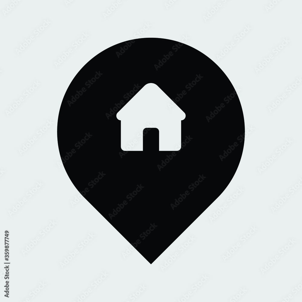 home icon isolated vector illustration home icon isolated vector illustration