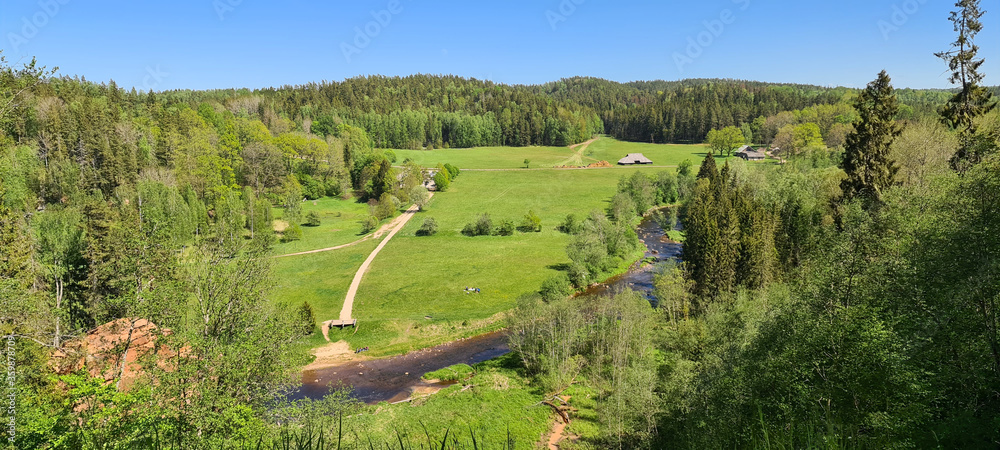 River Valley in Gauja National Park