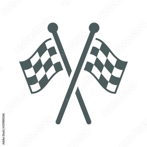 Checkered flag, competition, finish, start, winning gray icon