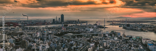 Osaka - Panoramic view from Bay Tower