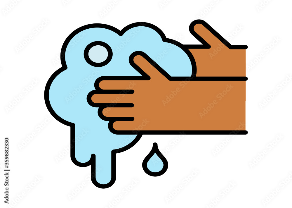 Obraz premium Washing Hands Icon