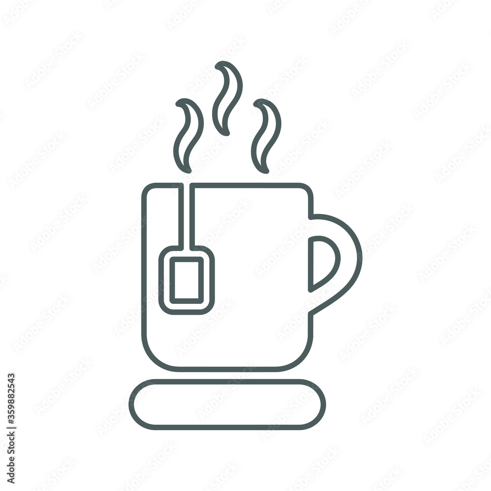 Coffee break, drink, tea cup line icon Coffee break, drink, tea cup line icon