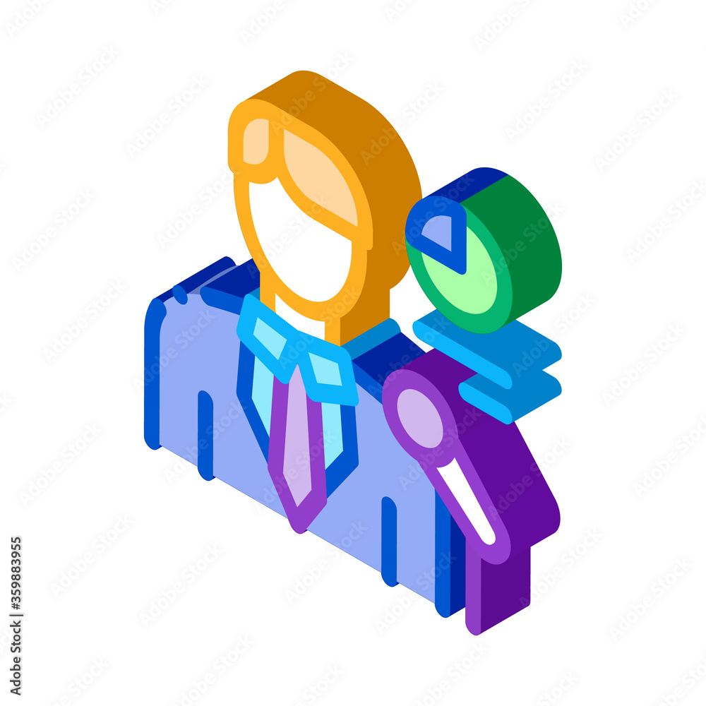 lector infographic icon vector. isometric lector infographic sign ...