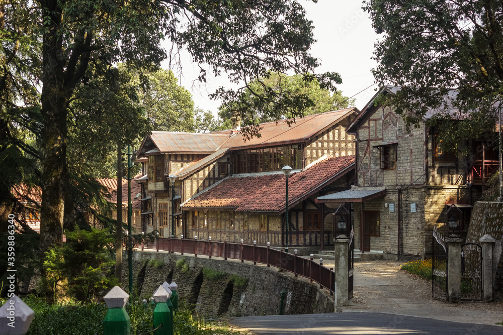 An old colonial house in the Himalayan town of Shimla