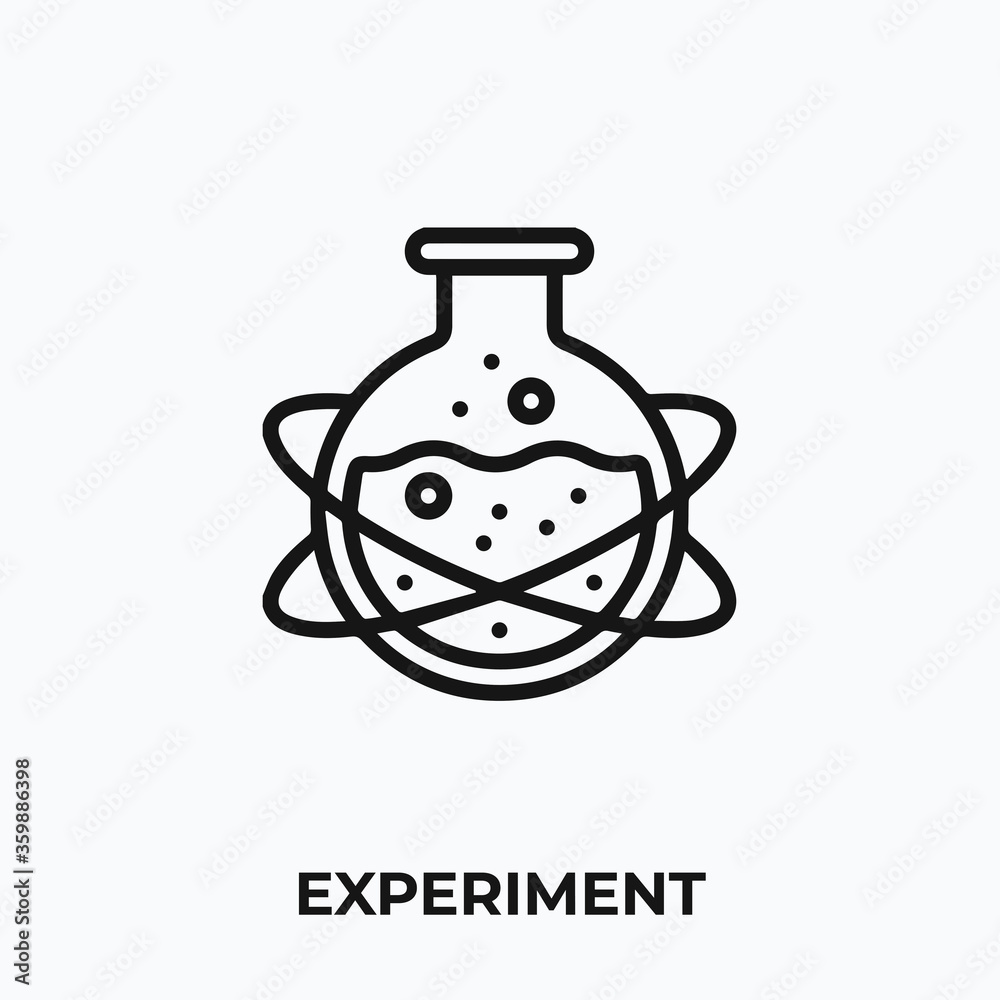 experiment icon vector. test tube sign symbol experiment icon vector. test tube sign symbol