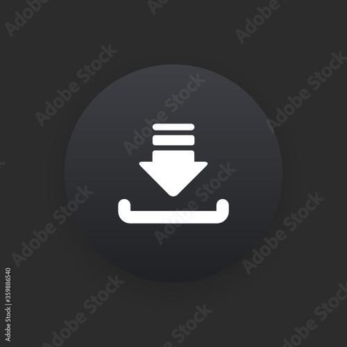 Download -  Matte Black Web Button