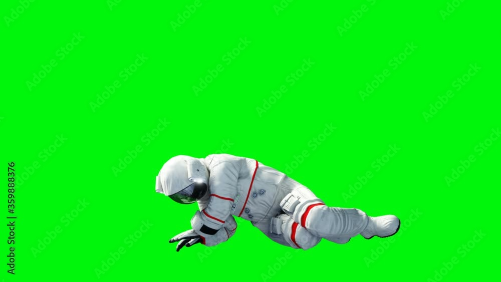 Astronaut idle . Green screen. Realistic 4k animation. Astronaut idle . Green screen. Realistic 4k animation.