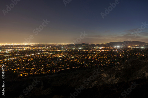 Night mountaintop view of P...