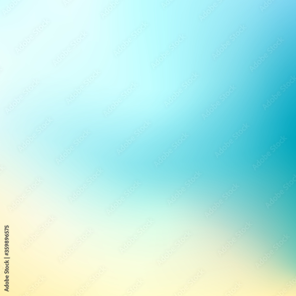 Beach sea and sun. Summer vector travel background.  Abstract blurred gradient background. Summer vector travel design. Vector illustration for travel concept
