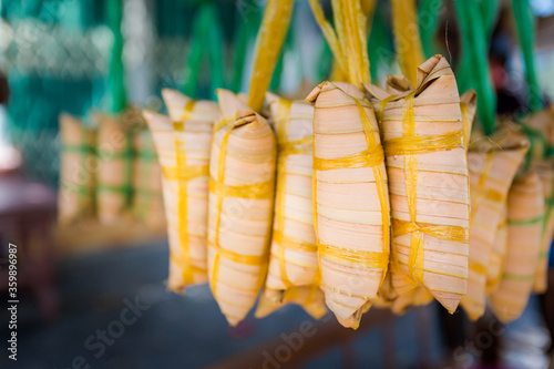 Delicious wraped vietname rice cake photo