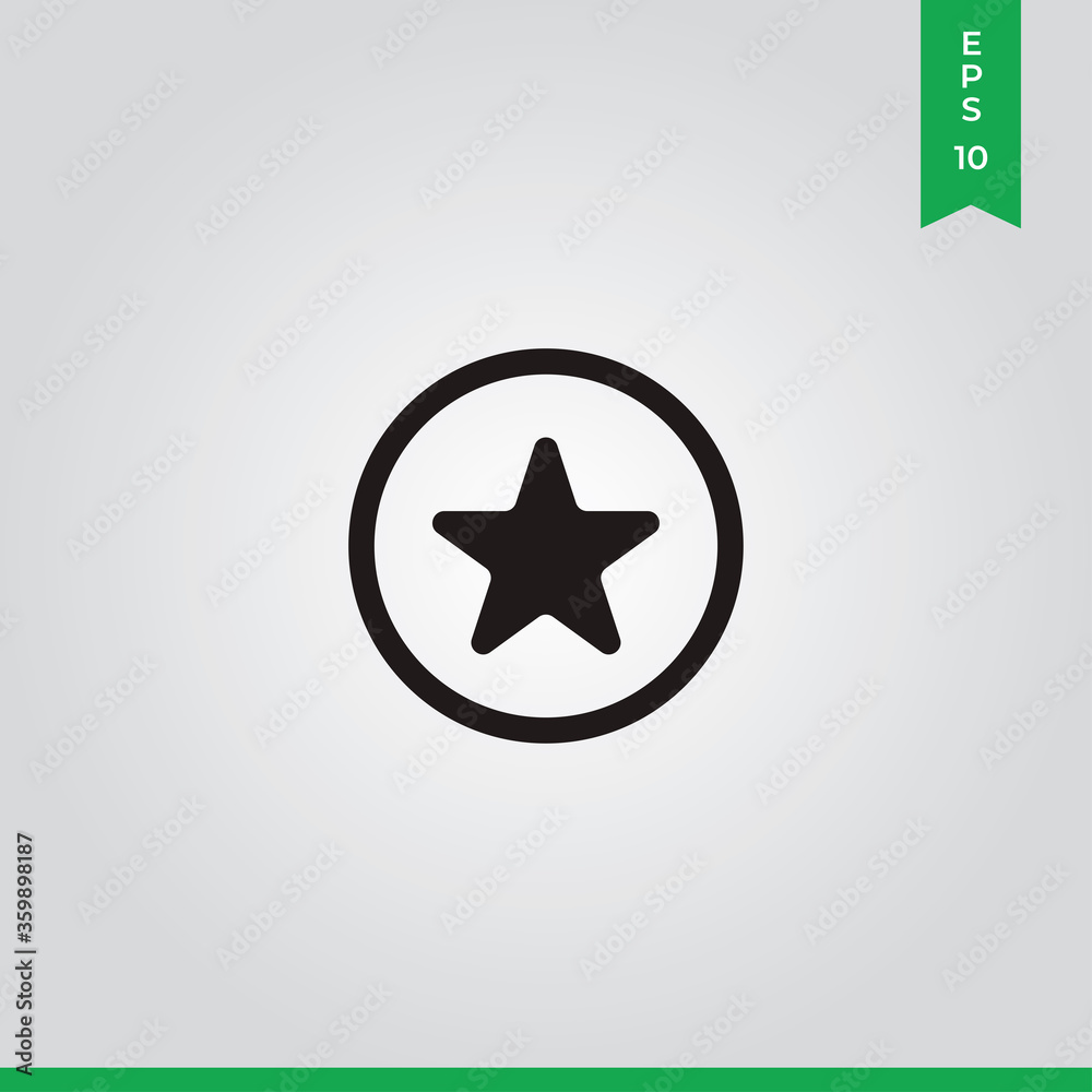 Star vector icon, simple sign for web site and mobile app. Star vector icon, simple sign for web site and mobile app.