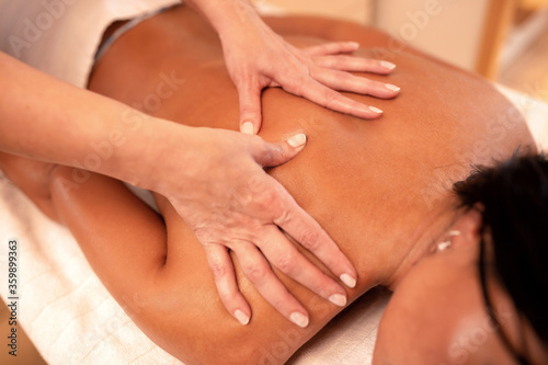 Wallpaper Mural Close up of back area massage Torontodigital.ca