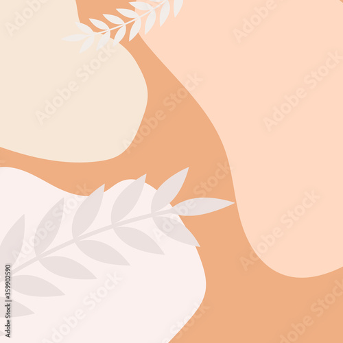 creative abstract memphis background decorated with hand drawn floral and graphic elements. EPS 10