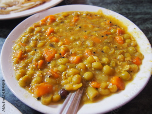 Curry with beans, Thiruvananthapuram (Trivandrum), Kerala, India photo