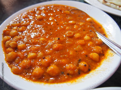 Curry with beans, Thiruvananthapuram (Trivandrum), Kerala, India photo