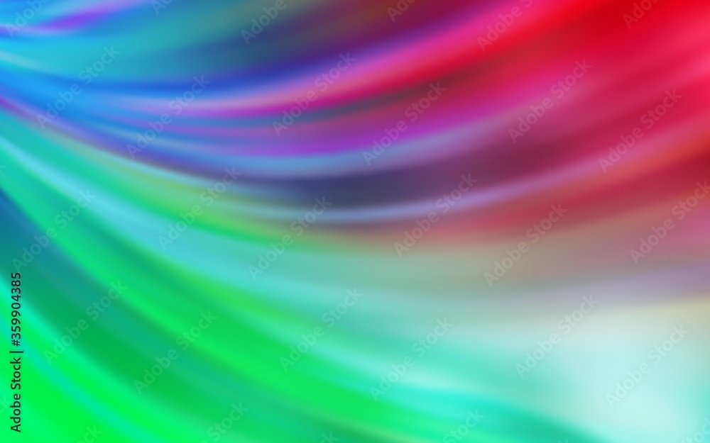 Fototapeta premium Light Green, Red vector blurred shine abstract texture. Shining colored illustration in smart style. Elegant background for a brand book.