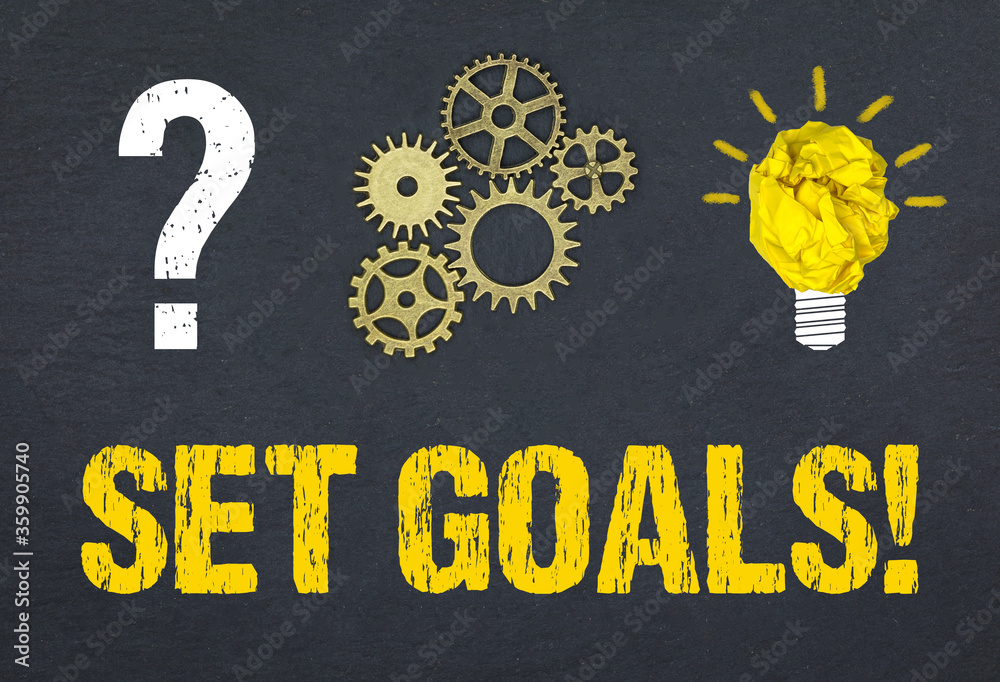 Obraz premium Set Goals!