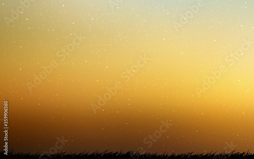 Light Blue, Yellow vector background with astronomical stars. Space stars on blurred abstract background with gradient. Pattern for astrology websites.