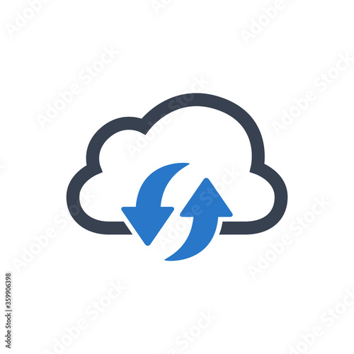 Cloud sync icon