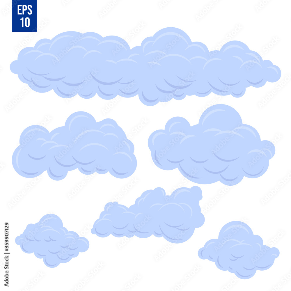 Cloud element vector illustration. Sky concept background