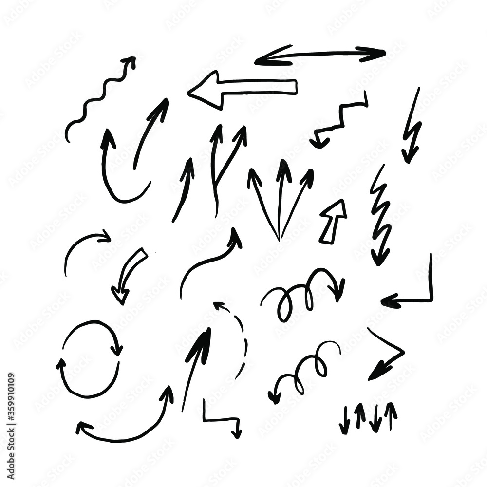 hand drawn arrows hand drawn arrows