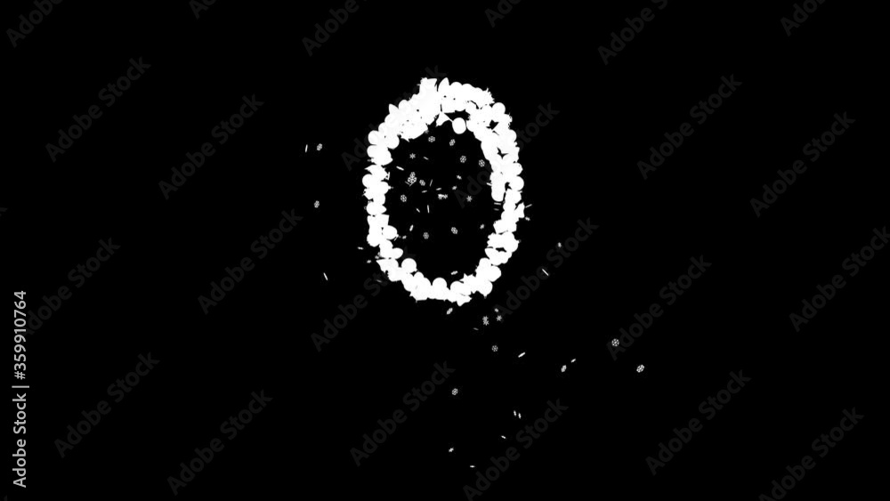 Holiday text out of Christmas ornaments with snow flakes and alpha channel in vibrant random colors 0 Holiday text out of Christmas ornaments with snow flakes and alpha channel in vibrant random colors 0
