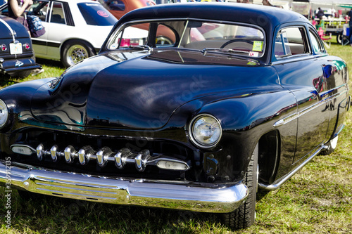 Daytona, Florida / United States - November 24, 2018: 1951 Mercury Custom Coupe at the Fall 2018 Daytona Turkey Run.