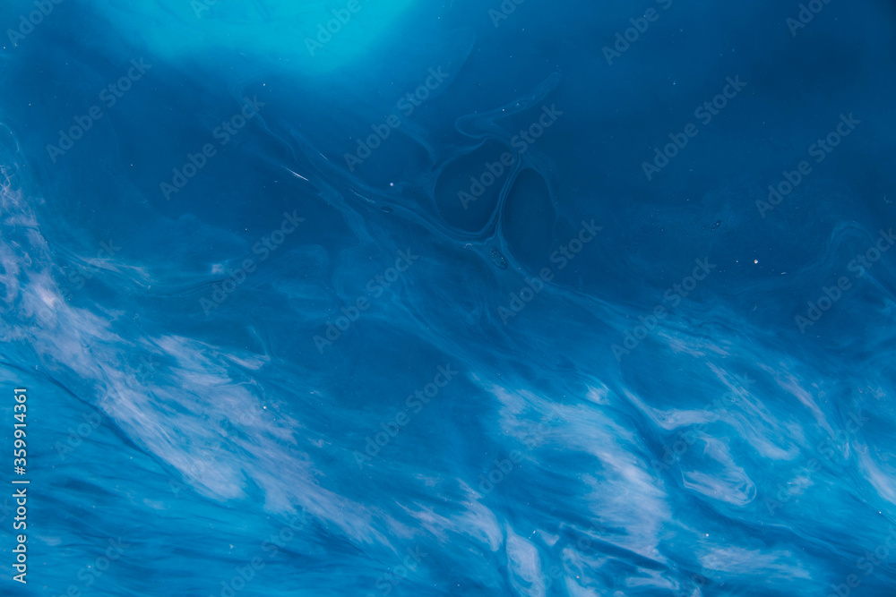 abstract epoxy resin painting. Like see, sky. Blue vawes. colourful background abstract epoxy resin painting. Like see, sky. Blue vawes. colourful background