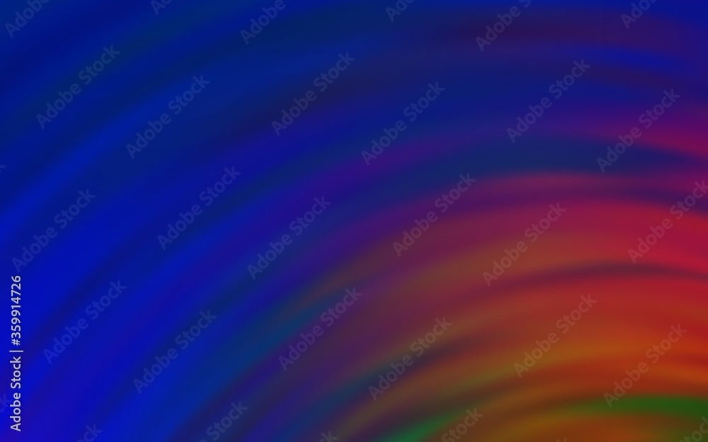 Dark Blue, Yellow vector layout with bent lines. Creative illustration in halftone style with gradient. Pattern for your business design.